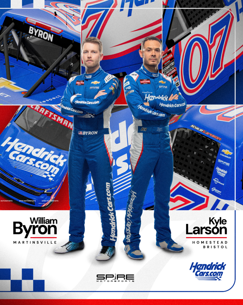 Kyle Larson, William Byron to split trio of races in Spire