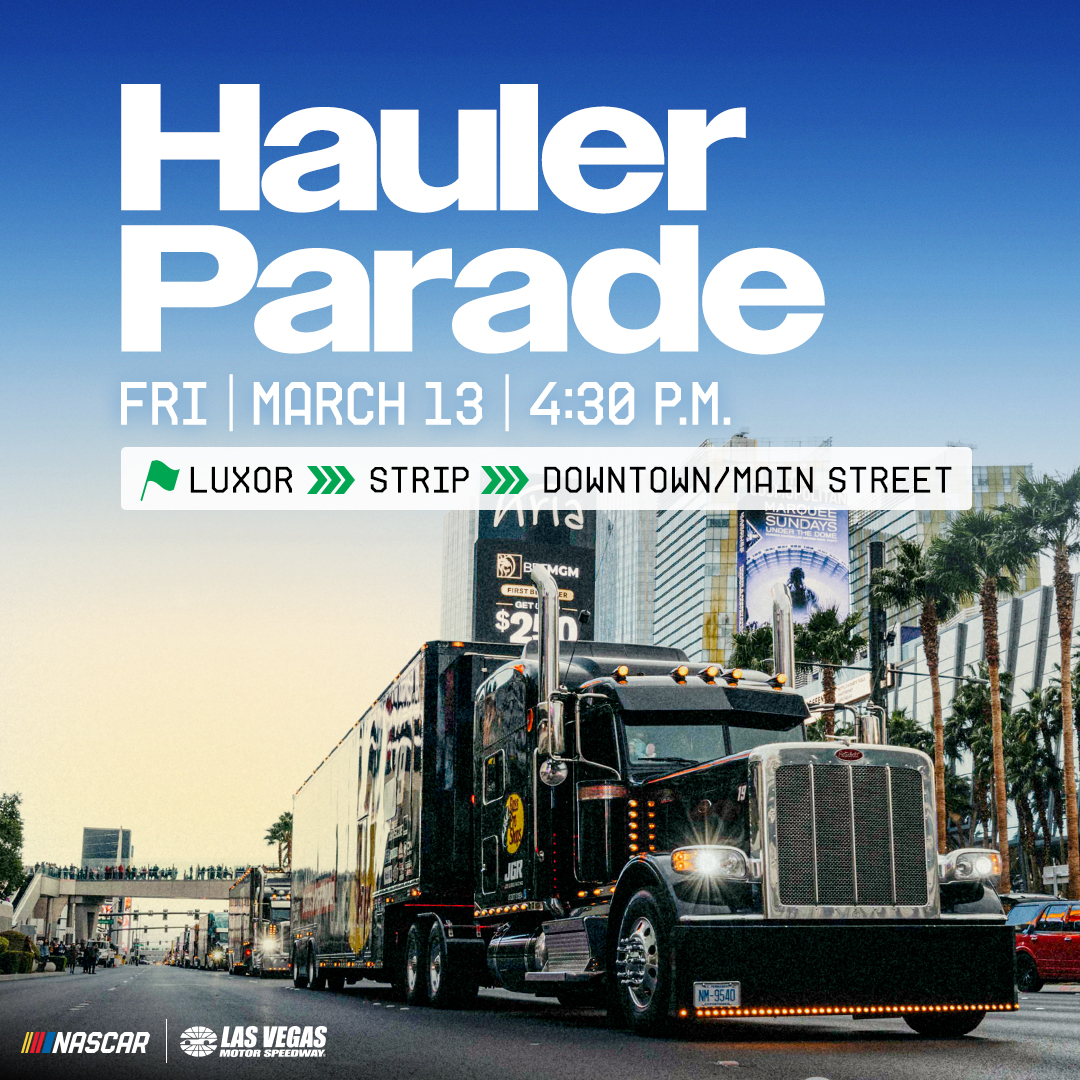 NASCAR hauler parade returns to the Las Vegas Strip | Jayski