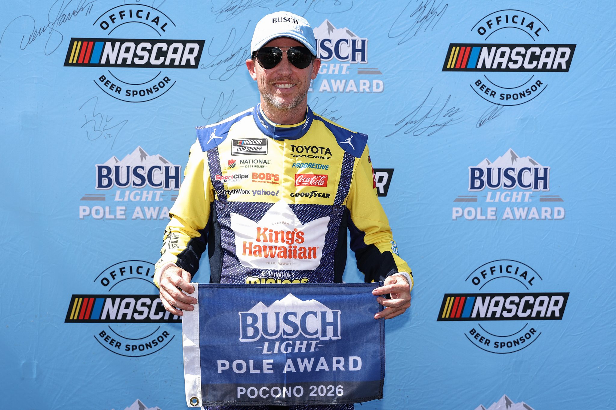 Denny Hamlin grabs the NASCAR Cup pole at Pocono Raceway | Jayski