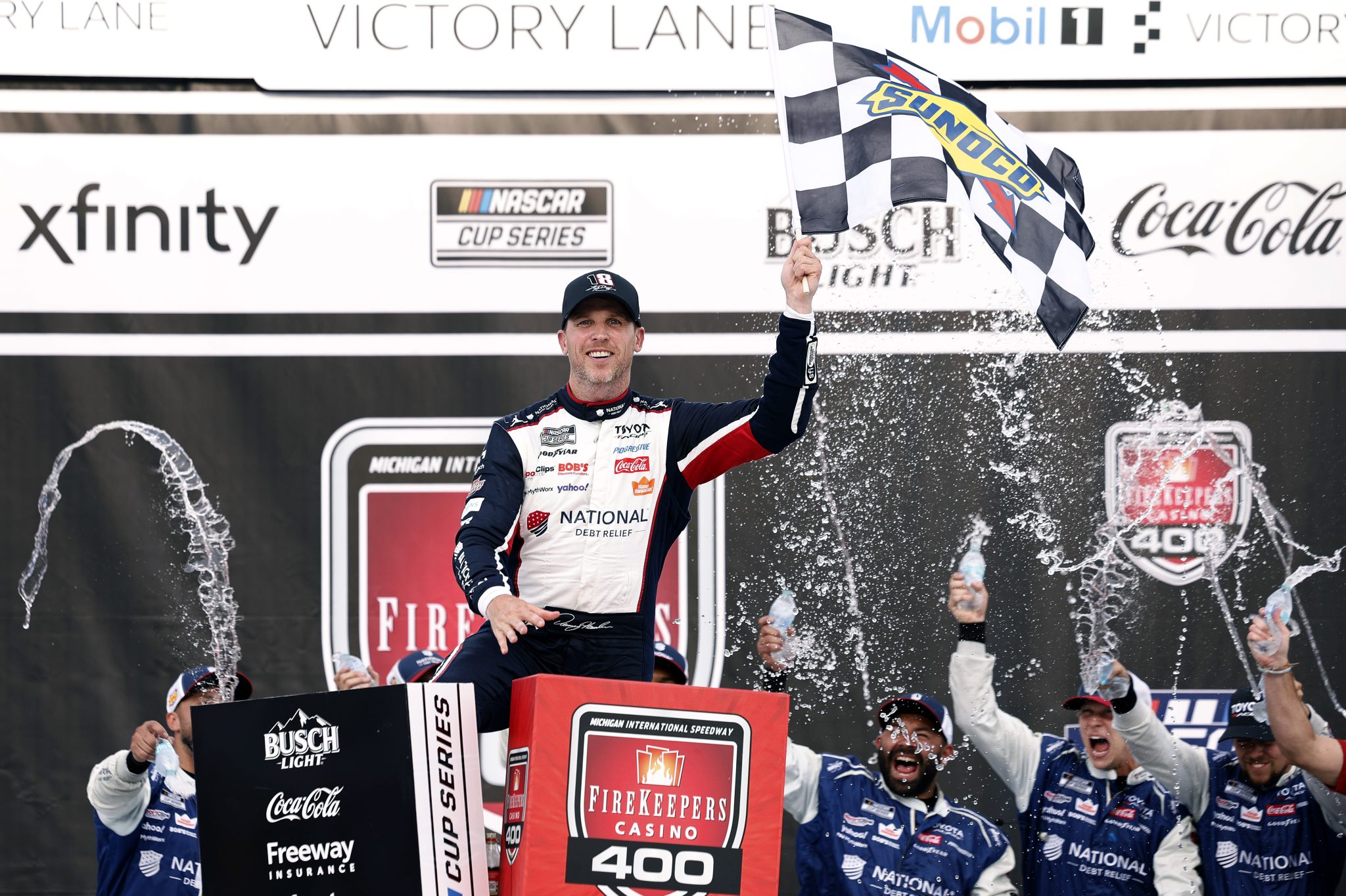 Denny Hamlin wins FireKeepers Casino 400 at Michigan | Jayski