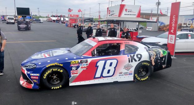Visit iK9 Honors Fallen Mooresville Police Officer Jordan Sheldon in Xfinity Race at Charlotte page