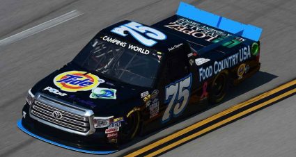 Parker Kligerman’s 2017 #75 Food Country USA / Lopez Wealth Mgmt Toyota paint scheme.