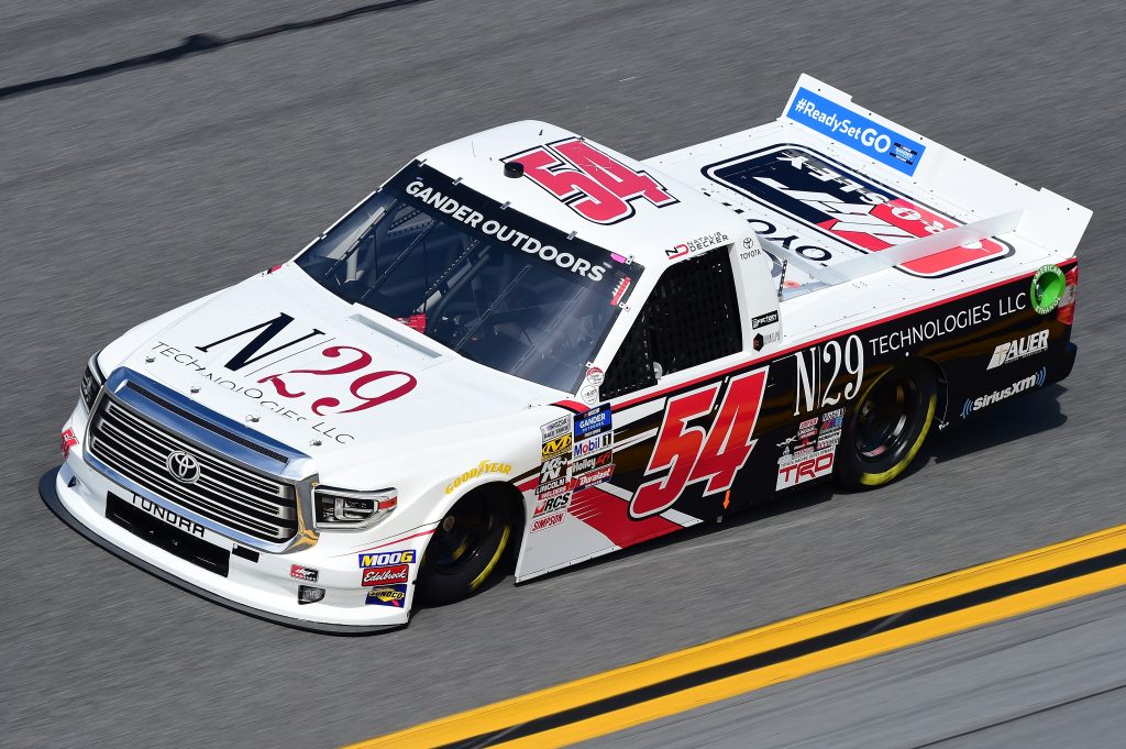 DAYTONA BEACH, FL - FEBRUARY 14:  Natalie Decker, driver of the #54 N29 Technologies LLC Toyota, practices for the NASCAR Gander Outdoor Truck Series NextEra Energy 250 at Daytona International Speedway on February 14, 2019 in Daytona Beach, Florida.  (Photo by Jared C. Tilton/Getty Images) | Getty Images