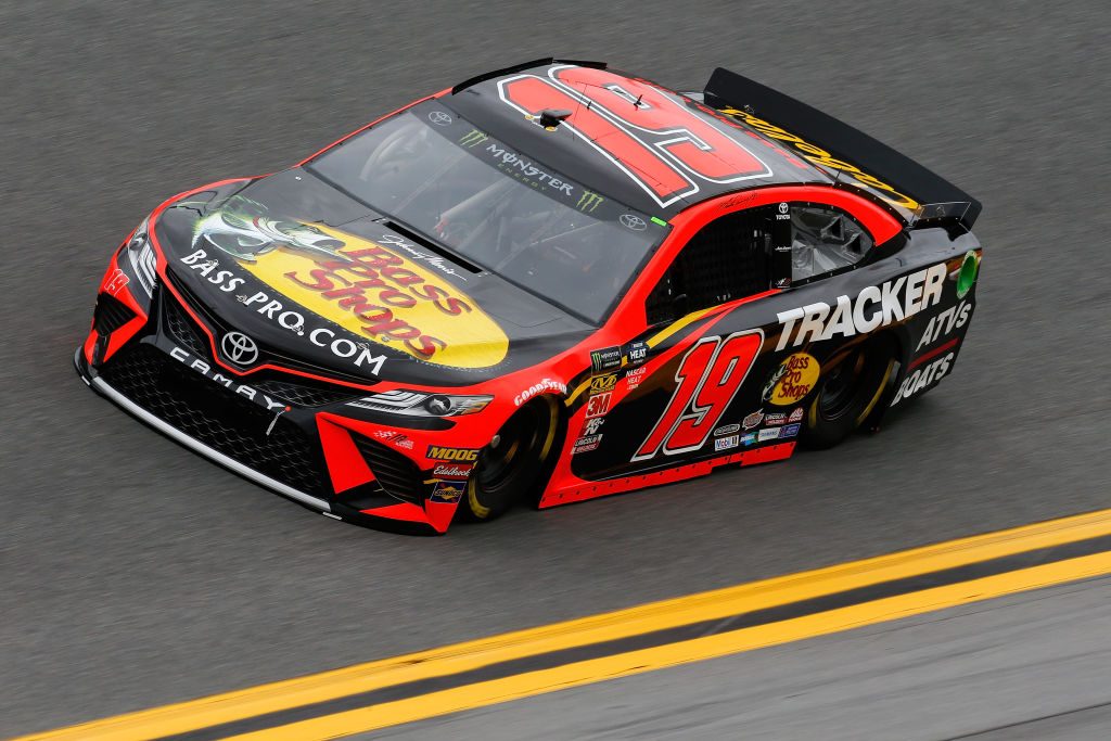 DAYTONA BEACH, FL - FEBRUARY 09: Martin Truex Jr., driver of the #19 Bass Pro Shops Toyota, during practice for the Monster Energy NASCAR Cup Series 61st Annual Daytona 500 at Daytona International Speedway on February 9, 2019 in Daytona Beach, Florida. (Photo by Jonathan Ferrey/Getty Images) | Getty Images