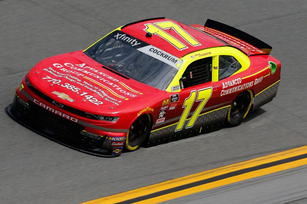 DAYTONA BEACH, FL - FEBRUARY 15: Chris Cockrum, driver of the #17 Advance Comms. Group Chevrolet, during practice for the NASCAR Xfinity Series NASCAR Racing Experience 300 at Daytona International Speedway on February 15, 2019 in Daytona Beach, Florida. (Photo by Jonathan Ferrey/Getty Images) | Getty Images