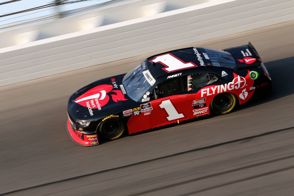 DAYTONA BEACH, FL - FEBRUARY 16: Michael Annett, driver of the #1 Pilot Flying J/American Heart Association Chevrolet, during the NASCAR Xfinity Series NASCAR Racing Experience 300 at Daytona International Speedway on February 16, 2019 in Daytona Beach, Florida. (Photo by Jonathan Ferrey/Getty Images) | Getty Images