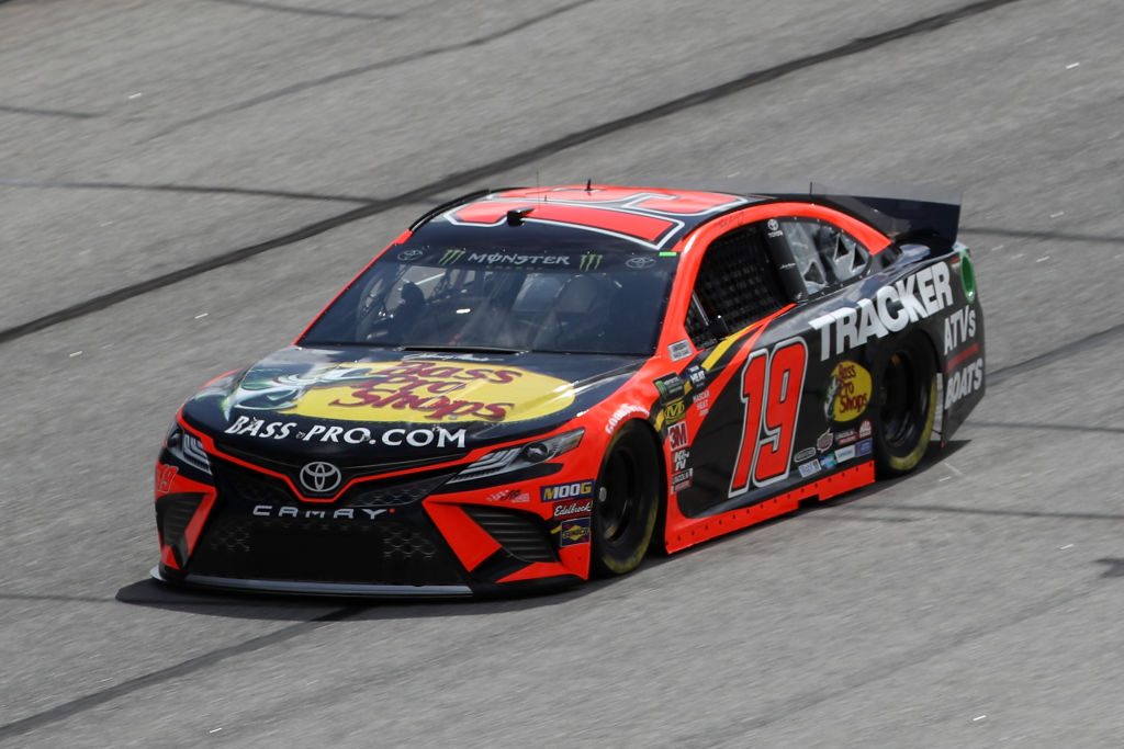 HAMPTON, GA - FEBRUARY 22: Martin Truex Jr., driver of the #19 Bass Pro Shops Toyota, drives during practice for the Monster Energy NASCAR Cup Series Folds of Honor Quiktrip 500 at Atlanta Motor Speedway on February 22, 2019 in Hampton, Georgia. (Photo by Chris Graythen/Getty Images) | Getty Images