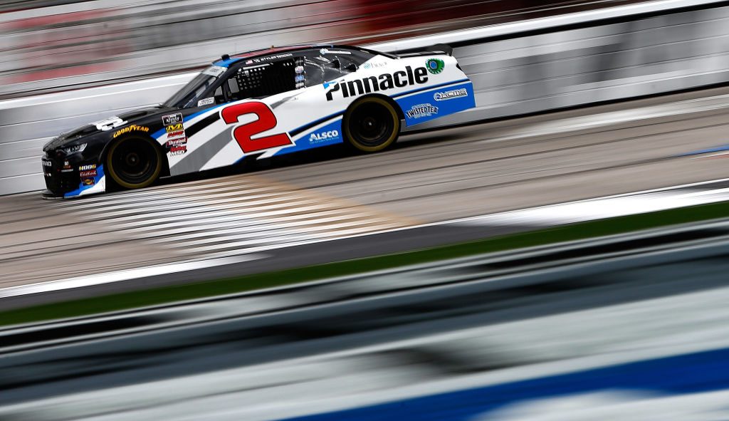 HAMPTON, GA - FEBRUARY 22: Tyler Reddick, driver of the #2 Pinnacle Financial Partners Chevrolet, drives during practice for the NASCAR Xfinity Series RINNAI 250 at Atlanta Motor Speedway on February 22, 2019 in Hampton, Georgia. (Photo by Brian Lawdermilk/Getty Images) | Getty Images