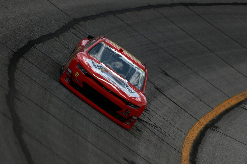 HAMPTON, GA - FEBRUARY 22: Stephen Leicht, driver of the #01 teamjdmotorsports.com Chevrolet, drives during practice for the NASCAR Xfinity Series RINNAI 250 at Atlanta Motor Speedway on February 22, 2019 in Hampton, Georgia. (Photo by Sean Gardner/Getty Images) | Getty Images