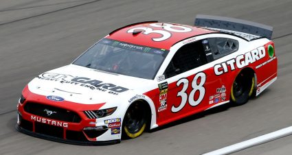 LAS VEGAS, NV - MARCH 01:  David Ragan, driver of the #38 Citgard Heavy Duty Engine Oil Ford, during practice for the Monster Energy NASCAR Cup Series Pennzoil 400 at Las Vegas Motor Speedway on March 1, 2019 in Las Vegas, Nevada.  (Photo by Jonathan Ferrey/Getty Images) | Getty Images