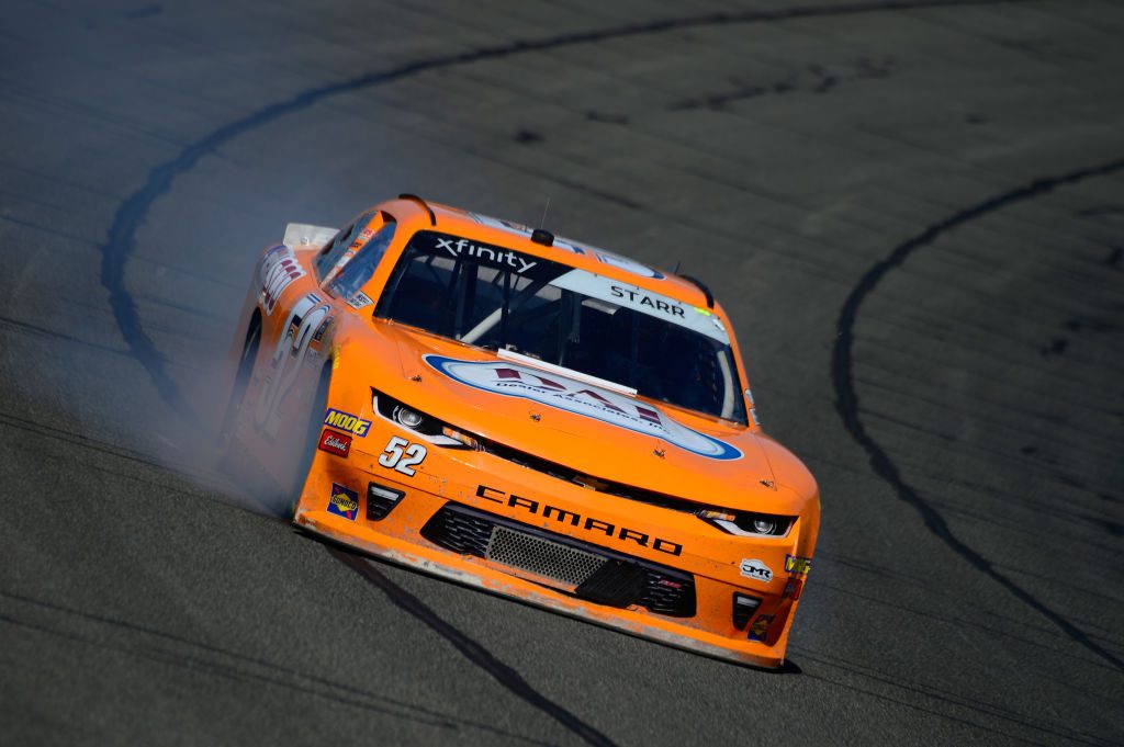 FONTANA, CA - MARCH 15: David Starr, driver of the #52 Chasco Chevrolet, during practice for the NASCAR Xfinity Series Production Alliance Group 300 at Auto Club Speedway on March 15, 2019 in Fontana, California. (Photo by Robert Laberge/Getty Images) | Getty Images