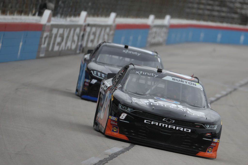 FORT WORTH, TX - MARCH 29: Jeb Burton, driver of the #8 State Water Heaters Chevrolet, drives during practice for the NASCAR Xfinity Series My Bariatric Solutions 300 at Texas Motor Speedway on March 29, 2019 in Fort Worth, Texas. (Photo by Chris Graythen/Getty Images) | Getty Images