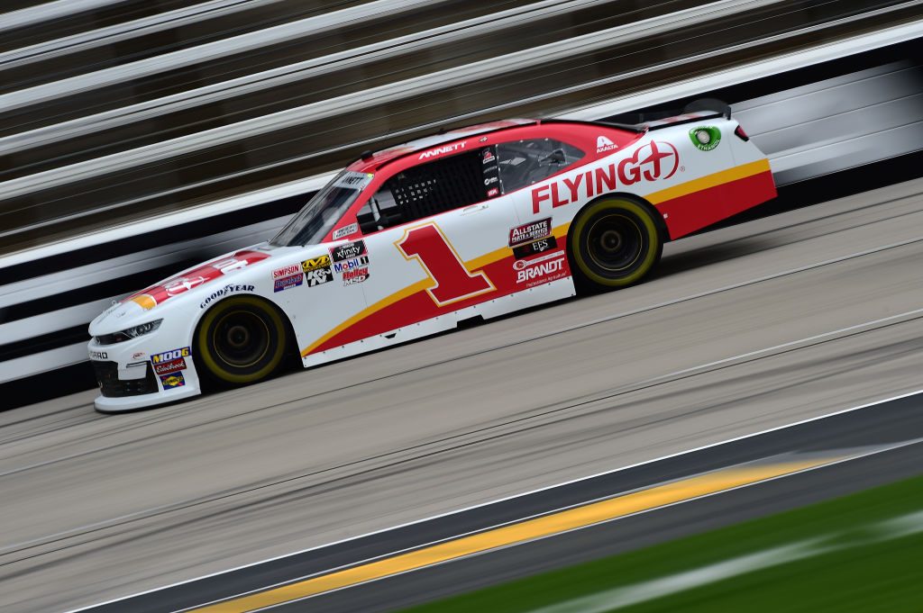 FORT WORTH, TX - MARCH 29: Michael Annett, driver of the #1 Pilot Flying J Chevrolet, drives during practice for the NASCAR Xfinity Series My Bariatric Solutions 300 at Texas Motor Speedway on March 29, 2019 in Fort Worth, Texas. (Photo by Jared C. Tilton/Getty Images) | Getty Images