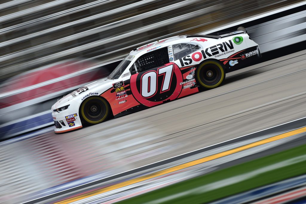 FORT WORTH, TX - MARCH 29: Ray Black II, driver of the #07 ISOKERN Fireplaces & Chimneys Scuba Life, drives during practice for the NASCAR Xfinity Series My Bariatric Solutions 300 at Texas Motor Speedway on March 29, 2019 in Fort Worth, Texas. (Photo by Jared C. Tilton/Getty Images) | Getty Images