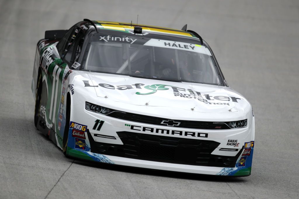 BRISTOL, TN - APRIL 05: Justin Haley, driver of the #11 LeafFilter Gutter Protection Chevrolet, practices for the NASCAR Xfinity Series Alsco 300 at Bristol Motor Speedway on April 5, 2019 in Bristol, Tennessee. (Photo by Donald Page/Getty Images) | Getty Images