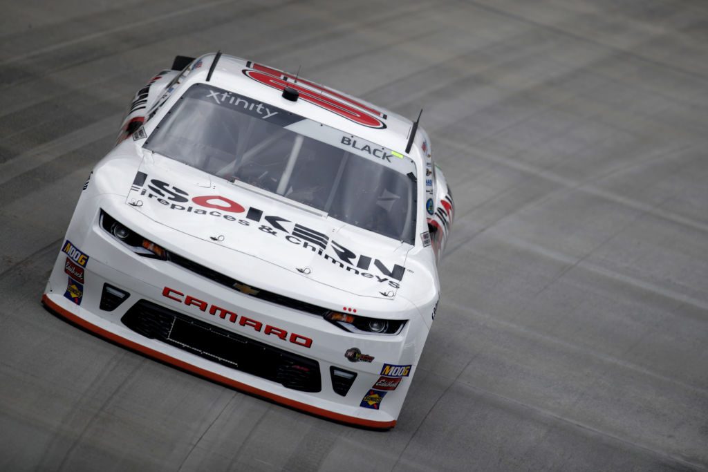 BRISTOL, TN - APRIL 05: Ray Black II, driver of the #07 ISOKERNFrplcs&Chmnys/ScubaLife Chevrolet, practices for the NASCAR Xfinity Series Alsco 300 at Bristol Motor Speedway on April 5, 2019 in Bristol, Tennessee. (Photo by Donald Page/Getty Images) | Getty Images