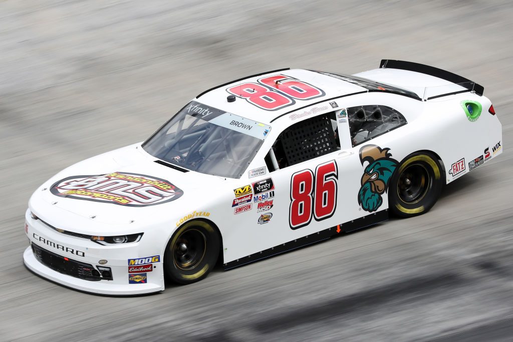 BRISTOL, TN - APRIL 05: Brandon Brown, driver of the #86 Brandonbilt Motorsports Chevrolet, drives during practice for the NASCAR Xfinity Series Alsco 300 at Bristol Motor Speedway on April 5, 2019 in Bristol, Tennessee. (Photo by Chris Graythen/Getty Images) | Getty Images