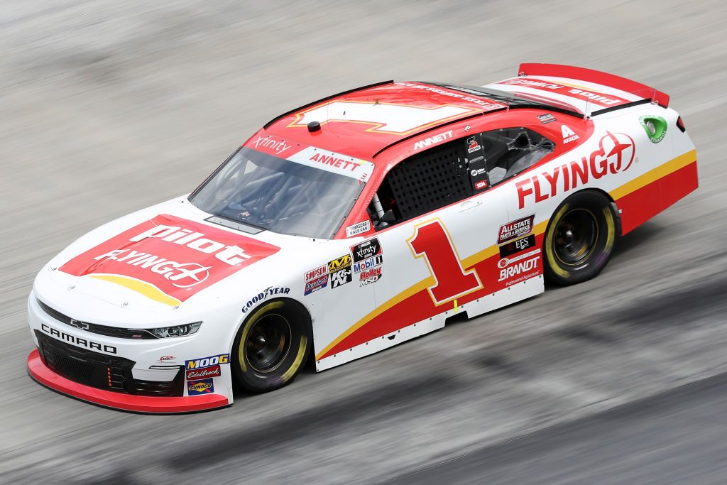 BRISTOL, TN - APRIL 05: Michael Annett, driver of the #1 Pilot Flying J Chevrolet, during practice for the NASCAR Xfinity Series Alsco 300 at Bristol Motor Speedway on April 5, 2019 in Bristol, Tennessee. (Photo by Chris Graythen/Getty Images) | Getty Images