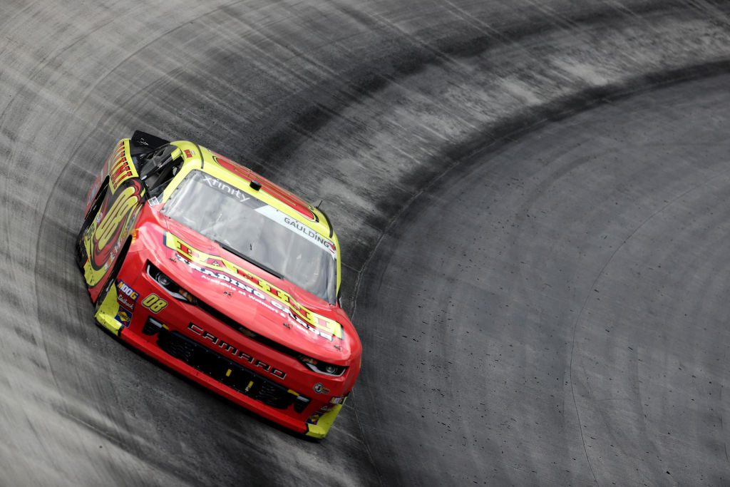 BRISTOL, TN - APRIL 06: Gray Gaulding, driver of the #08 PANINI Chevrolet, races during the NASCAR Xfinity Series Alsco 300 at Bristol Motor Speedway on April 6, 2019 in Bristol, Tennessee. (Photo by Chris Graythen/Getty Images) | Getty Images
