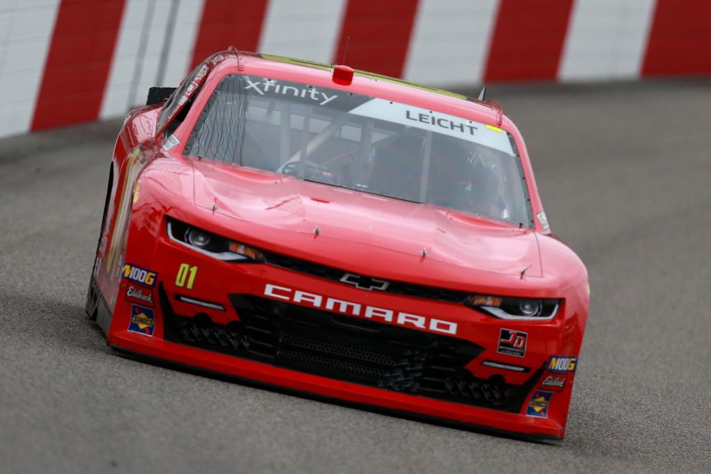 RICHMOND, VA - APRIL 12: Stephen Leicht, driver of the #01 teamjdmotorsports.com Chevrolet, practices for the NASCAR Xfinity Series ToyotaCare 250 at Richmond Raceway on April 12, 2019 in Richmond, Virginia. (Photo by Sean Gardner/Getty Images) | Getty Images