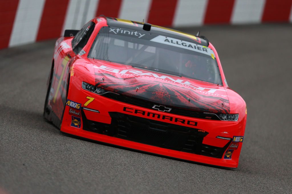 RICHMOND, VA - APRIL 12: Justin Allgaier, driver of the #7 Brandt Professional Agriculture Chevrolet, practices for the NASCAR Xfinity Series ToyotaCare 250 at Richmond Raceway on April 12, 2019 in Richmond, Virginia. (Photo by Sean Gardner/Getty Images) | Getty Images