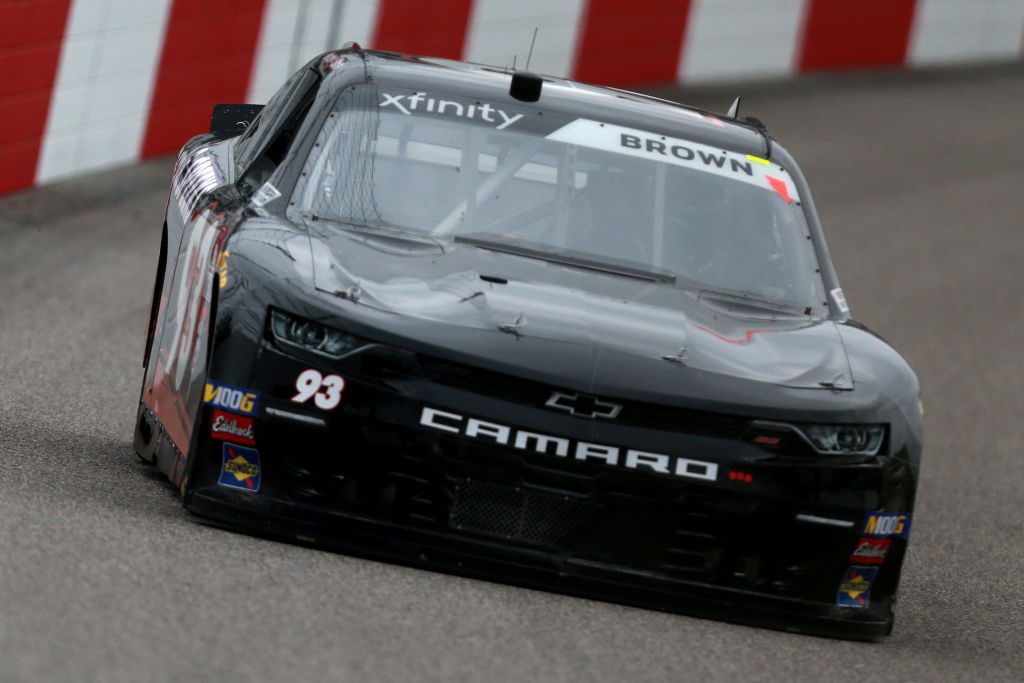 RICHMOND, VA - APRIL 12: Brandon Brown, driver of the #93 RSS Racing Chevrolet, practices for the NASCAR Xfinity Series ToyotaCare 250 at Richmond Raceway on April 12, 2019 in Richmond, Virginia. (Photo by Sean Gardner/Getty Images) | Getty Images