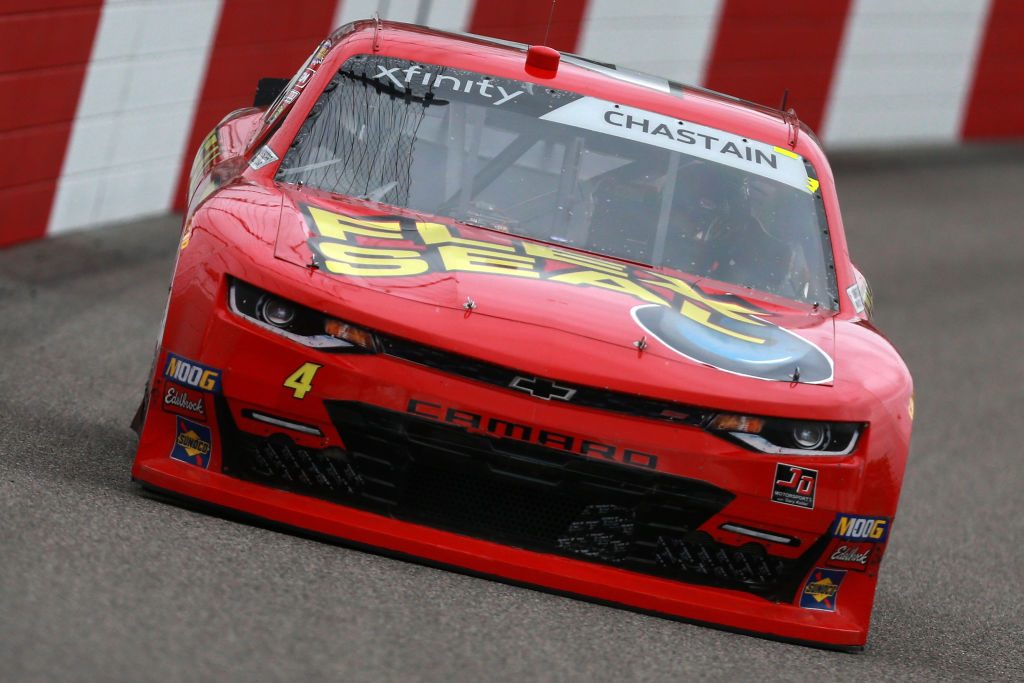 RICHMOND, VA - APRIL 12: Ross Chastain, driver of the #4 teamjdmotorsports.com Chevrolet, practices for the NASCAR Xfinity Series ToyotaCare 250 at Richmond Raceway on April 12, 2019 in Richmond, Virginia. (Photo by Sean Gardner/Getty Images) | Getty Images