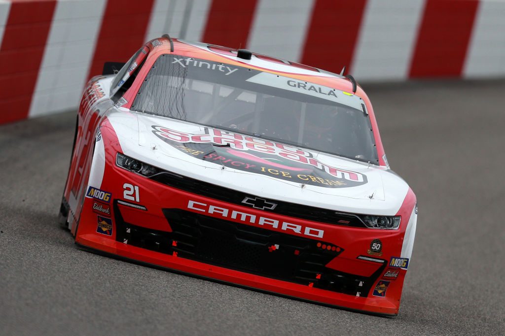 RICHMOND, VA - APRIL 12: Kaz Grala, driver of the #21 HotScream Chevrolet, practices for the NASCAR Xfinity Series ToyotaCare 250 at Richmond Raceway on April 12, 2019 in Richmond, Virginia. (Photo by Sean Gardner/Getty Images) | Getty Images