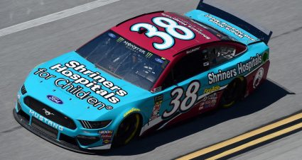TALLADEGA, AL - APRIL 26:  David Ragan, driver of the #38 Shriners Hospital for Children Ford, practices for the Monster Energy NASCAR Cup Series GEICO 500 at Talladega Superspeedway on April 26, 2019 in Talladega, Alabama.  (Photo by Jared C. Tilton/Getty Images) | Getty Images