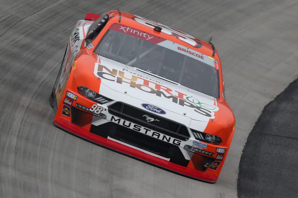 DOVER, DE - MAY 03: Chase Briscoe, driver of the #98 Nutri Chomps Ford, drives during practice for the NASCAR Xfinity Series Allied Steel Buildings 200 at Dover International Speedway on May 3, 2019 in Dover, Delaware. (Photo by Matt Sullivan/Getty Images) | Getty Images