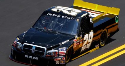 DAYTONA BEACH, FL - FEBRUARY 17:  Parker Kligerman drives the #29 Brad Keselowski Racing Dodge during practice for the NASCAR Camping World Truck Series NextEra Energy Resources 250 at Daytona International Speedway on February 17, 2011 in Daytona Beach, Florida.  (Photo by Chris Graythen/Getty Images) | Getty Images