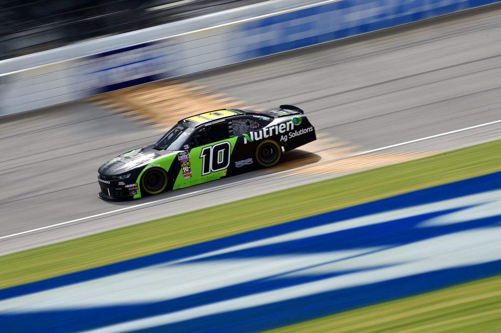 JOLIET, ILLINOIS - JUNE 28: Ross Chastain, driver of the #10 Nutrien Ag Solutions Chevrolet, practices for the NASCAR Xfinity Series Camping World 300 at Chicagoland Speedway on June 28, 2019 in Joliet, Illinois. (Photo by Jared C. Tilton/Getty Images) | Getty Images