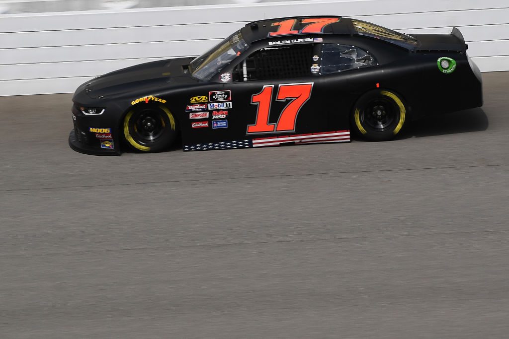 BROOKLYN, MICHIGAN - JUNE 08: Bayley Currey, driver of the #17 RWR Chevrolet, drives during qualifying for the NASCAR Xfinity Series LTi Printing 250 at Michigan International Speedway on June 08, 2019 in Brooklyn, Michigan. (Photo by Stacy Revere/Getty Images) | Getty Images