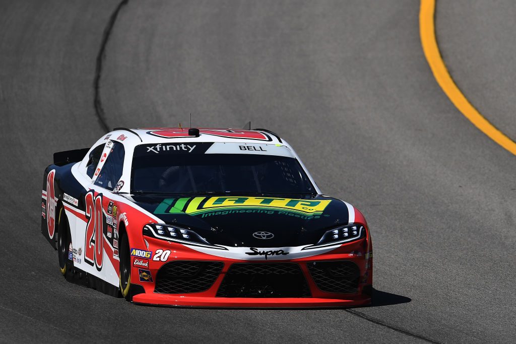 BROOKLYN, MICHIGAN - JUNE 07: Christopher Bell, driver of the #20 Rheem/RTP Toyota, drives during practice for the Monster Energy NASCAR Cup Series FireKeepers Casino 400 at Michigan International Speedway on June 07, 2019 in Brooklyn, Michigan. (Photo by Stacy Revere/Getty Images) | Getty Images
