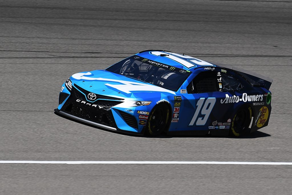 BROOKLYN, MICHIGAN - JUNE 07: Martin Truex Jr., driver of the #19 Auto-Owners Insurance Toyota, drives during practice for the Monster Energy NASCAR Cup Series FireKeepers Casino 400 at Michigan International Speedway on June 07, 2019 in Brooklyn, Michigan. (Photo by Stacy Revere/Getty Images) | Getty Images