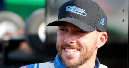 CHARLOTTE, NORTH CAROLINA - MAY 23:  Ross Chastain, driver of the #4 Florida Watermelon Association Chevrolet, stands in the garage area during practice for the NASCAR Xfinity Series Alsco 300 at Charlotte Motor Speedway on May 23, 2019 in Charlotte, North Carolina. (Photo by Brian Lawdermilk/Getty Images) | Getty Images