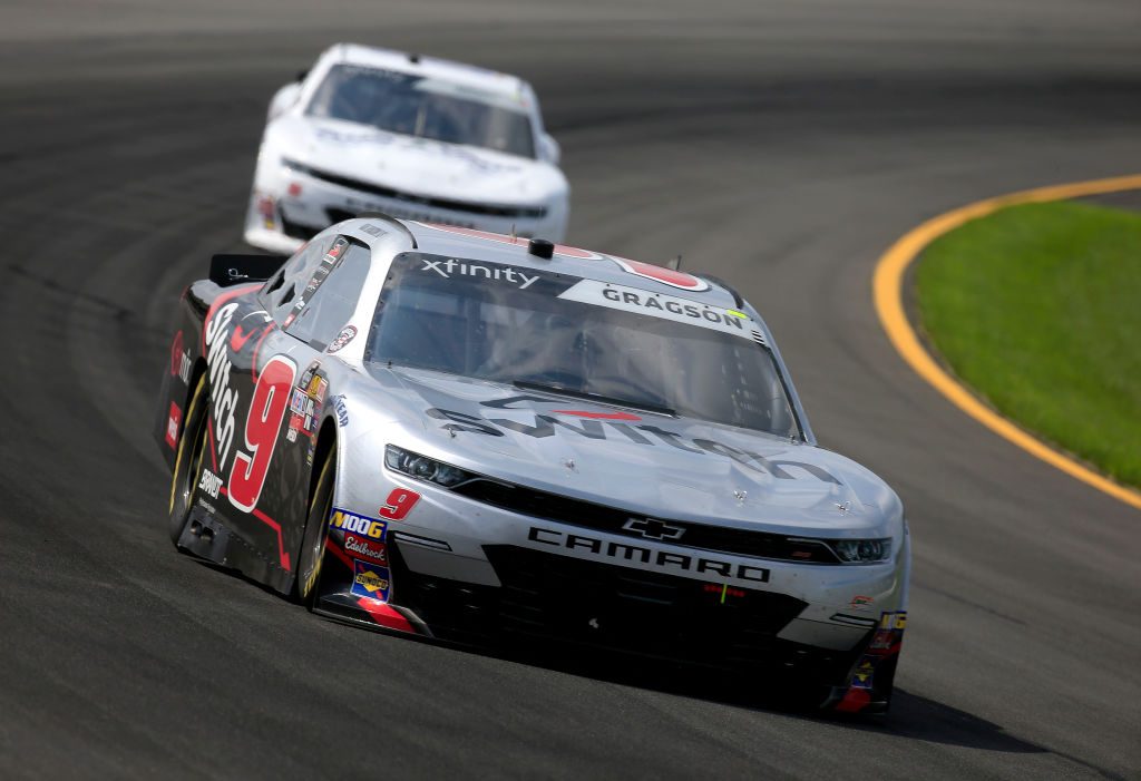 LONG POND, PENNSYLVANIA - MAY 31: Noah Gragson, driver of the #9 Switch Chevrolet, practices for the NASCAR Xfinity Series Pocono Green 250 at Pocono Raceway on May 31, 2019 in Long Pond, Pennsylvania. (Photo by Chris Trotman/Getty Images) | Getty Images