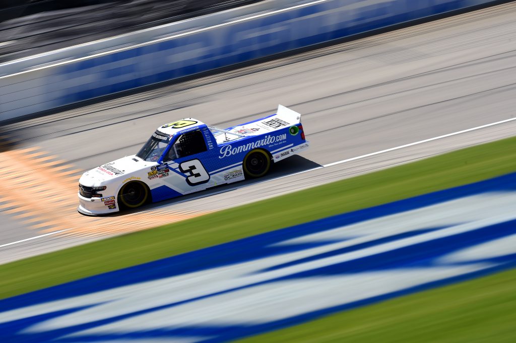 JOLIET, ILLINOIS - JUNE 27: Jordan Anderson, driver of the #3 Bommarito Automotive Group Chevrolet, practices for the NASCAR Gander Outdoors Truck Series Camping World 225 at Chicagoland Speedway on June 27, 2019 in Joliet, Illinois. (Photo by Jared C. Tilton/Getty Images) | Getty Images