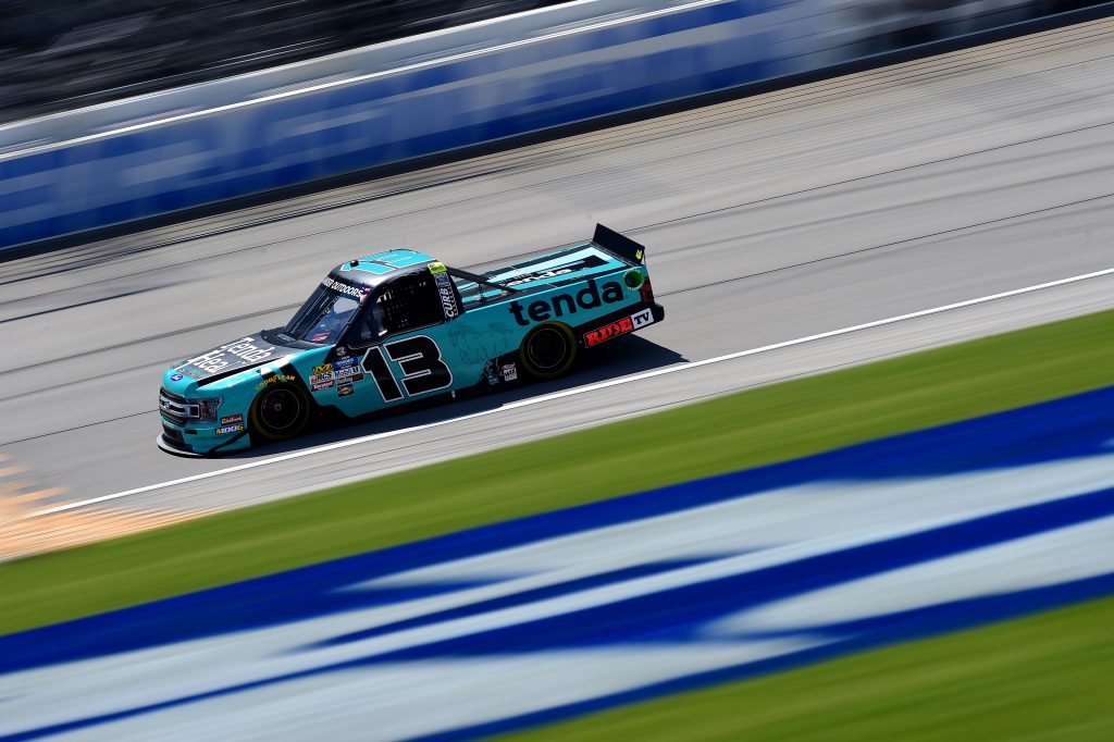JOLIET, ILLINOIS - JUNE 27: Johnny Sauter, driver of the #13 Tenda Heal Ford, practices for the NASCAR Gander Outdoors Truck Series Camping World 225 at Chicagoland Speedway on June 27, 2019 in Joliet, Illinois. (Photo by Jared C. Tilton/Getty Images) | Getty Images