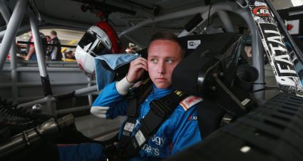 CHARLOTTE, NC - MAY 24:  Dylan Lupton, driver of the #28 Fatal Clothing Ford, sits in his car during practice for the NASCAR Xfinity Series ALSCO 300 at Charlotte Motor Speedway on May 24, 2018 in Charlotte, North Carolina.  (Photo by Matt Sullivan/Getty Images) | Getty Images