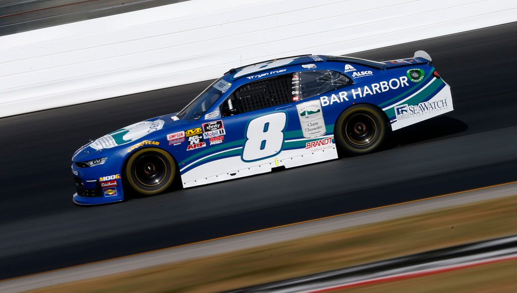 LOUDON, NEW HAMPSHIRE - JULY 20: Ryan Truex, driver of the #8 Bar Harbor Chevrolet, races during the NASCAR Xfinity Series ROXOR 200 at New Hampshire Motor Speedway on July 20, 2019 in Loudon, New Hampshire. (Photo by Brian Lawdermilk/Getty Images) | Getty Images