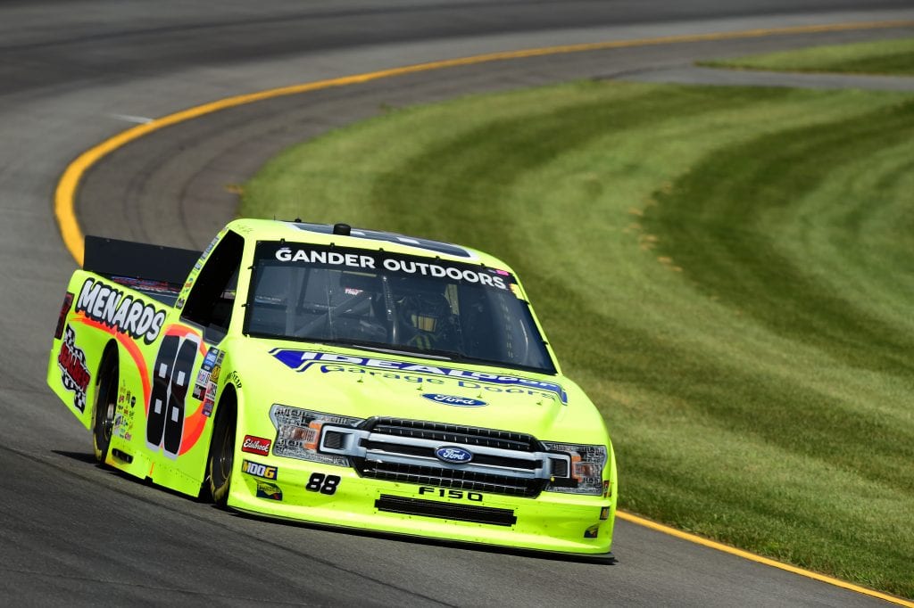LONG POND, PENNSYLVANIA - JULY 26: Matt Crafton, driver of the #88 Ideal Door/Menards Ford, practices for the NASCAR Gander Outdoors Truck Series Gander RV 150 at Pocono Raceway on July 26, 2019 in Long Pond, Pennsylvania. (Photo by Jared C. Tilton/Getty Images) | Getty Images