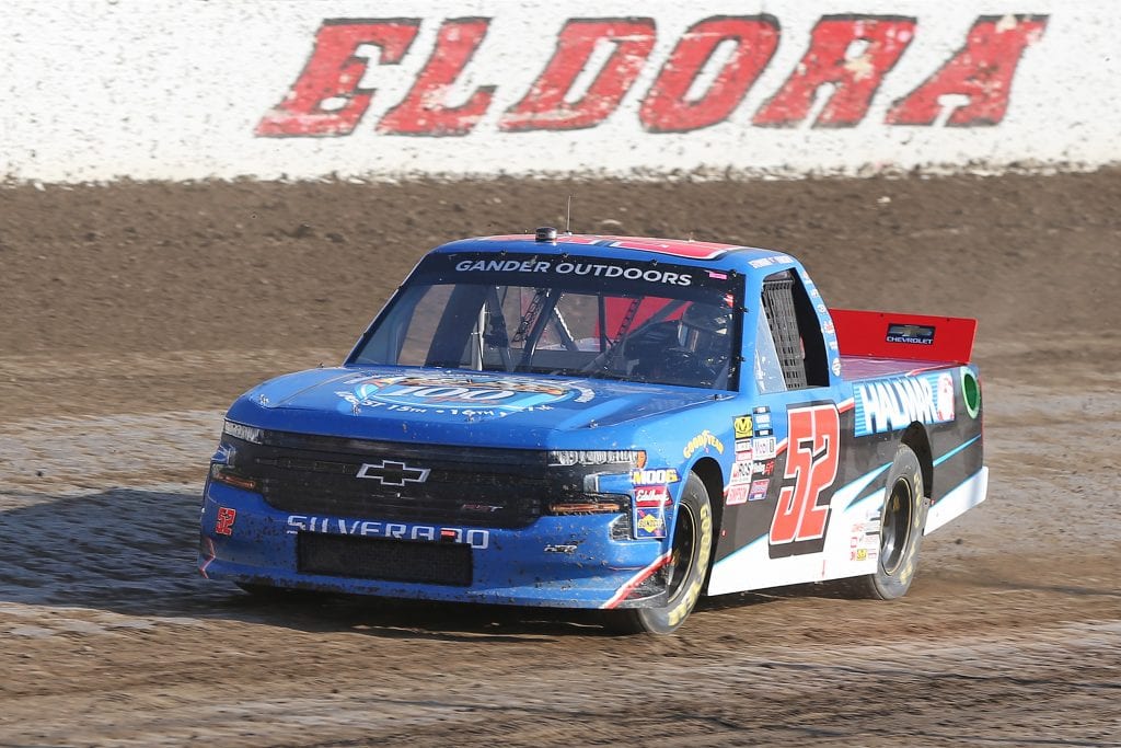 ROSSBURG, OHIO - JULY 31: Stewart Friesen, driver of the #52 Halmar International Chevrolet, drives during practice for the NASCAR Gander Outdoor Truck Series Eldora Dirt Derby at Eldora Speedway on July 31, 2019 in Rossburg, Ohio. (Photo by Matt Sullivan/Getty Images) | Getty Images