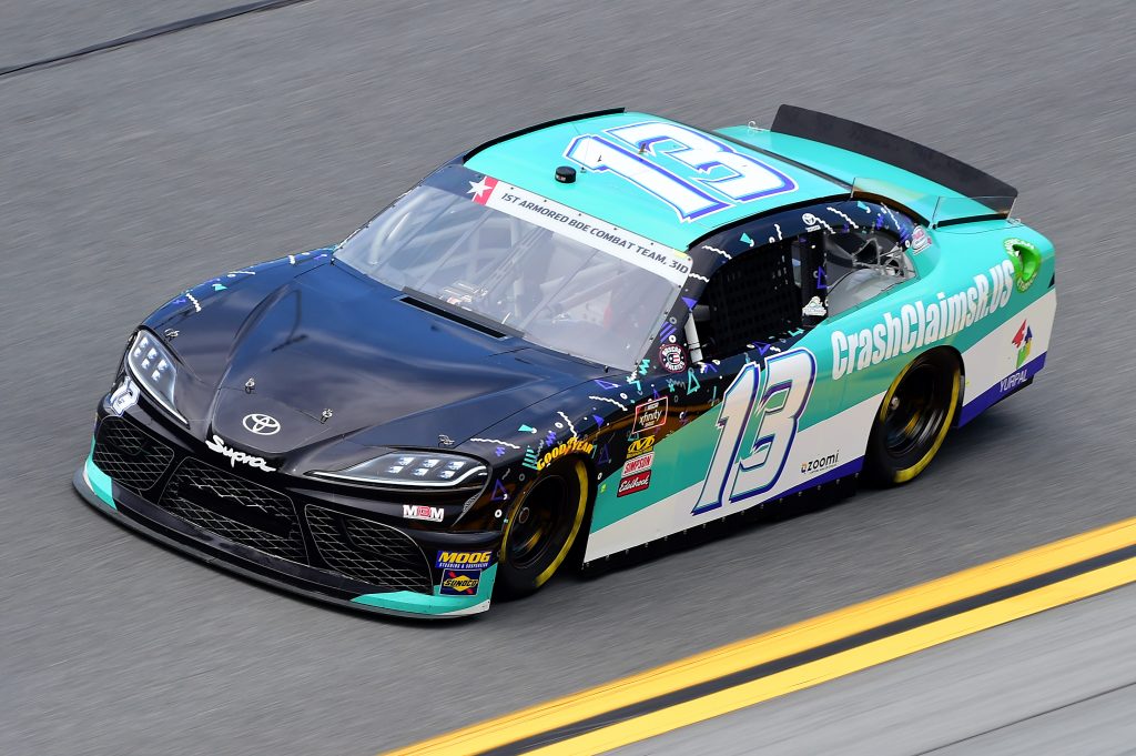 DAYTONA BEACH, FLORIDA - JULY 05: Joe Nemechek, driver of the #13 MBM Motorsports Toyota, qualifies for the NASCAR Xfinity Series Circle K Firecracker 250 Powered by Coca-Cola at Daytona International Speedway on July 05, 2019 in Daytona Beach, Florida. (Photo by Jared C. Tilton/Getty Images) | Getty Images