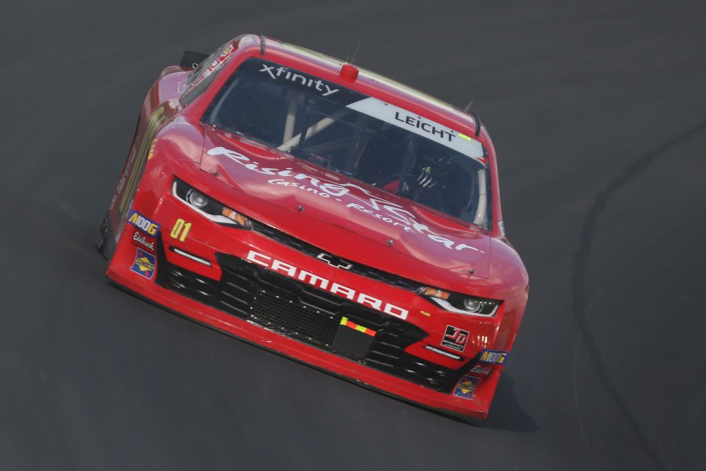 SPARTA, KENTUCKY - JULY 11: Stephen Leicht, driver of the #01 Rising Star Casino & Resort Chevrolet, drives during practice for the NASCAR Xfinity Series Alsco 300 at Kentucky Speedway on July 11, 2019 in Sparta, Kentucky. (Photo by Matt Sullivan/Getty Images) | Getty Images