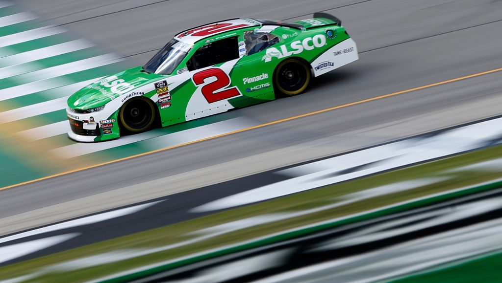 SPARTA, KENTUCKY - JULY 11: Tyler Reddick, driver of the #2 Alsco Chevrolet, drives during practice for the NASCAR Xfinity Series Alsco 300 at Kentucky Speedway on July 11, 2019 in Sparta, Kentucky. (Photo by Brian Lawdermilk/Getty Images)