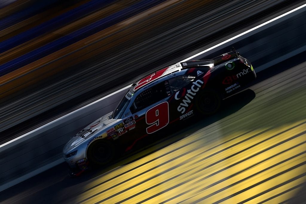 NEWTON, IA - JULY 26: Noah Gragson, driver of the #9 Switch Chevrolet, drives during practice for the NASCAR Xfinity Series U.S. Cellular 250 at Iowa Speedway on July 26, 2019 in Newton, Iowa. (Photo by Jeff Curry/Getty Images) | Getty Images