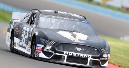 WATKINS GLEN, NEW YORK - AUGUST 03: Corey LaJoie, driver of the #32 Samaritan?s Feet Ford, drives during practice for the Monster Energy NASCAR Cup Series Go Bowling at The Glen at Watkins Glen International on August 03, 2019 in Watkins Glen, New York. (Photo by Matt Sullivan/Getty Images) | Getty Images