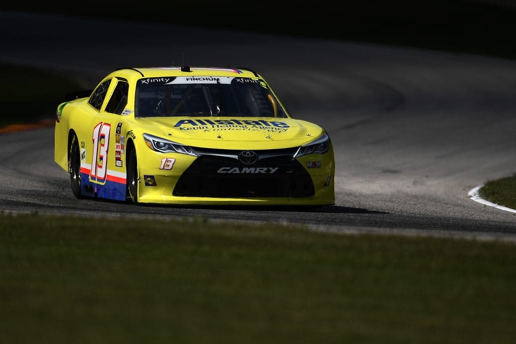 ELKHART LAKE, WISCONSIN - AUGUST 24: Chad Finchum, driver of the #13 MBM Motorsports Chevrolet, races during the NASCAR Xfinity Series CTECH Manufacturing 180 at Road America on August 24, 2019 in Elkhart Lake, Wisconsin. (Photo by Stacy Revere/Getty Images) | Getty Images