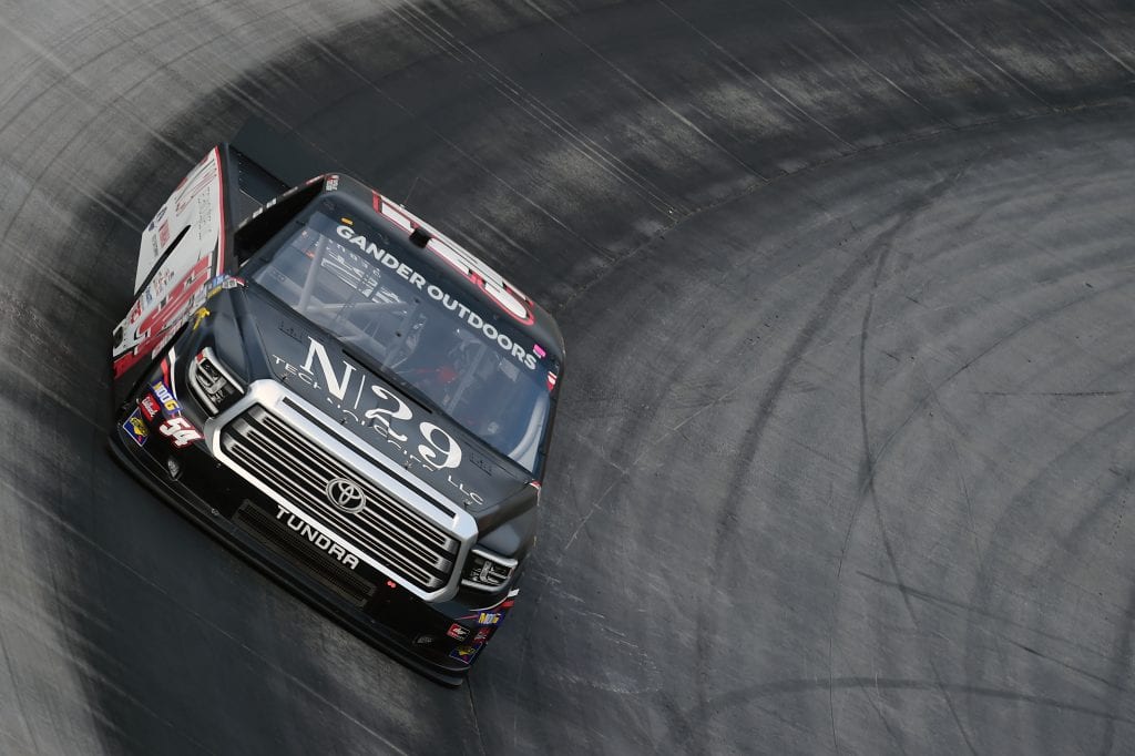BRISTOL, TENNESSEE - AUGUST 15: Natalie Decker, driver of the #54 N29 Technologies LLC Toyota, practices for the NASCAR Gander Outdoor Truck Series UNOH 200 presented by Ohio Logistics at Bristol Motor Speedway on August 15, 2019 in Bristol, Tennessee. (Photo by Jared C. Tilton/Getty Images) | Getty Images